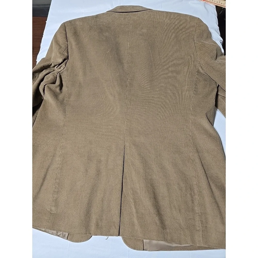 Joseph & Feiss Blazer Men's 50L Tan Corduroy Two Button Sport Coat Jacket